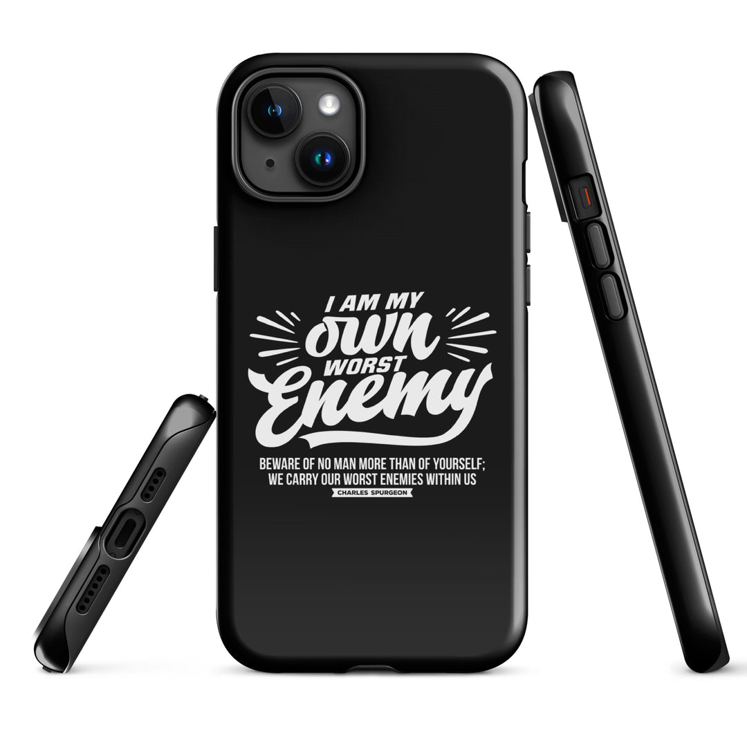 Christian Phone Case Worst Enemy Black for iPhone® iPhone® Phone Cases   