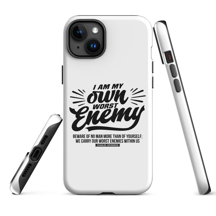 Christian Phone Case Worst Enemy White for iPhone® iPhone® Phone Cases   