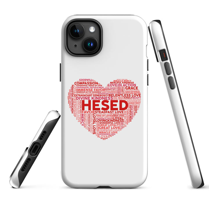 Christian Phone Case Hesed Heart White for iPhone® iPhone® Phone Cases   