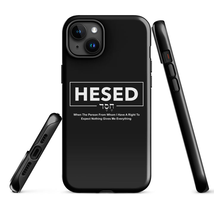 Christian Phone Case Hesed Everything Black for iPhone® iPhone® Phone Cases   