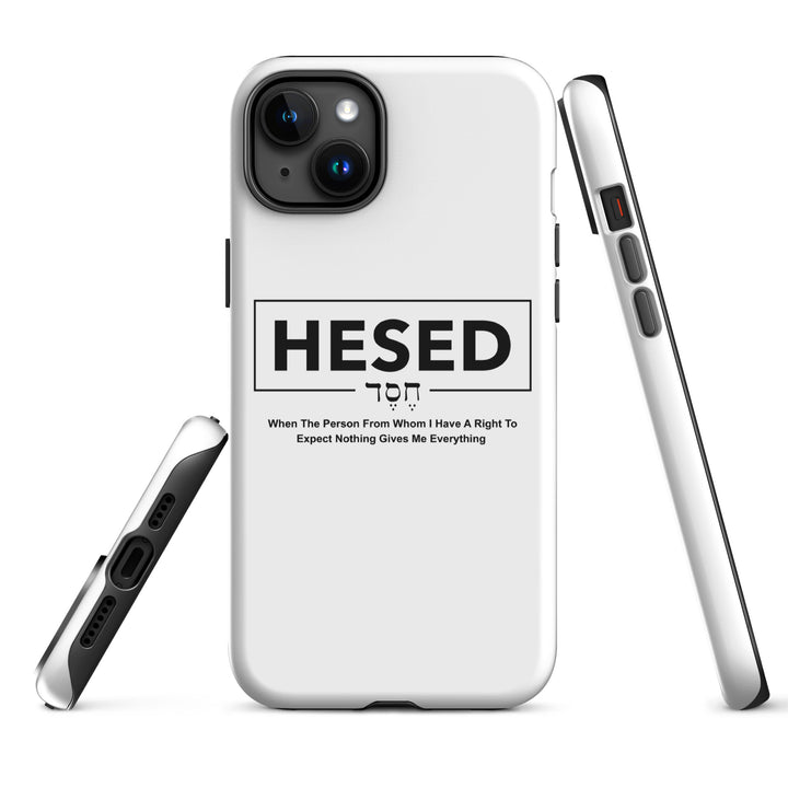 Christian Phone Case Hesed Everything White for iPhone® iPhone® Phone Cases   