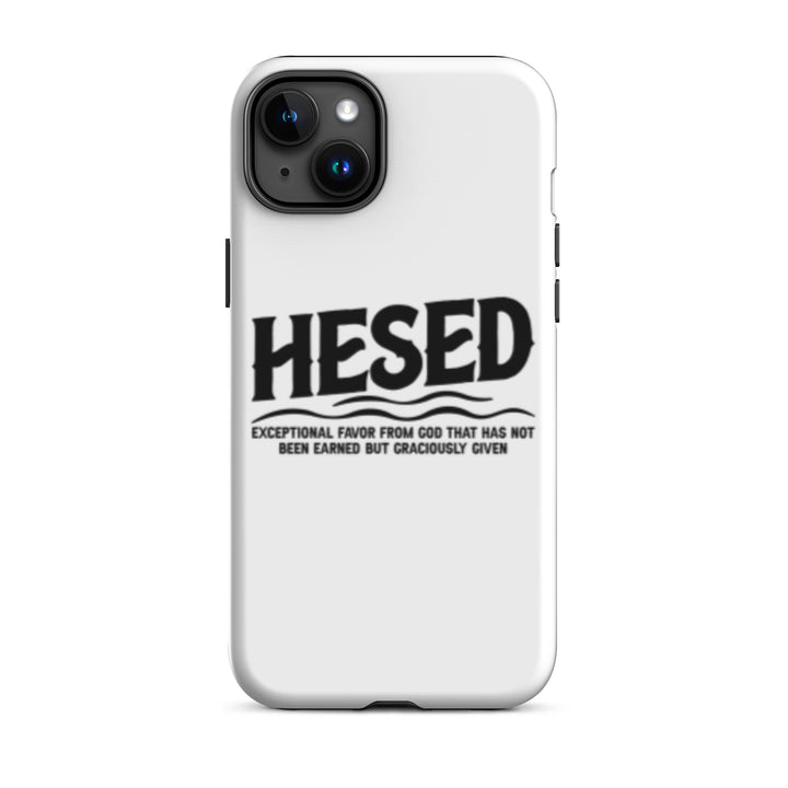 Christian Phone Case Hesed Exceptional Favor White for iPhone® iPhone® Phone Cases Glossy iPhone 15 Plus 