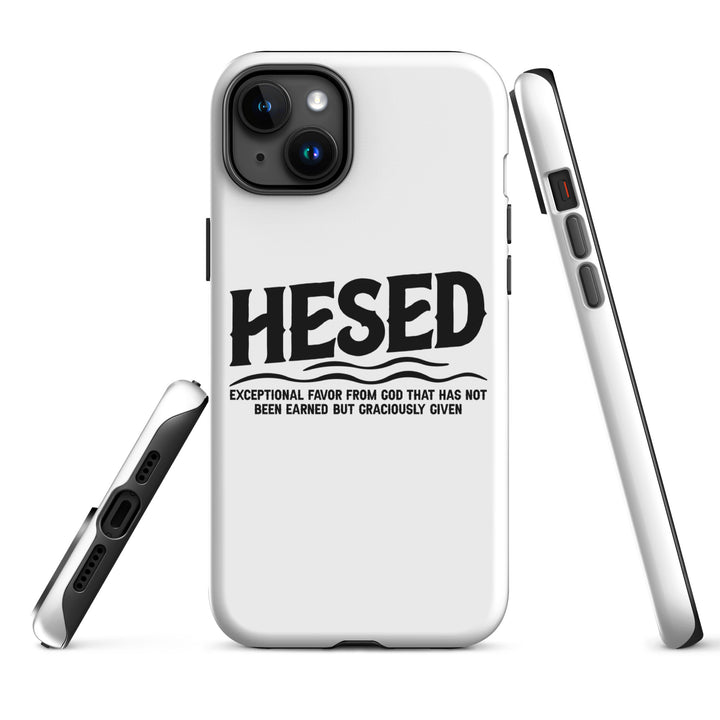 Christian Phone Case Hesed Exceptional Favor White for iPhone® iPhone® Phone Cases   