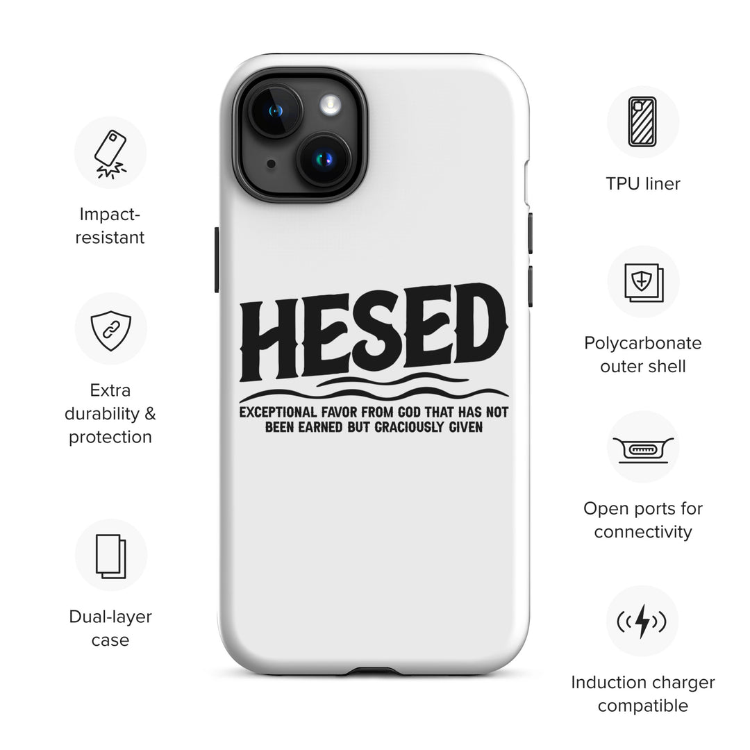 Christian Phone Case Hesed Exceptional Favor White for iPhone® iPhone® Phone Cases   