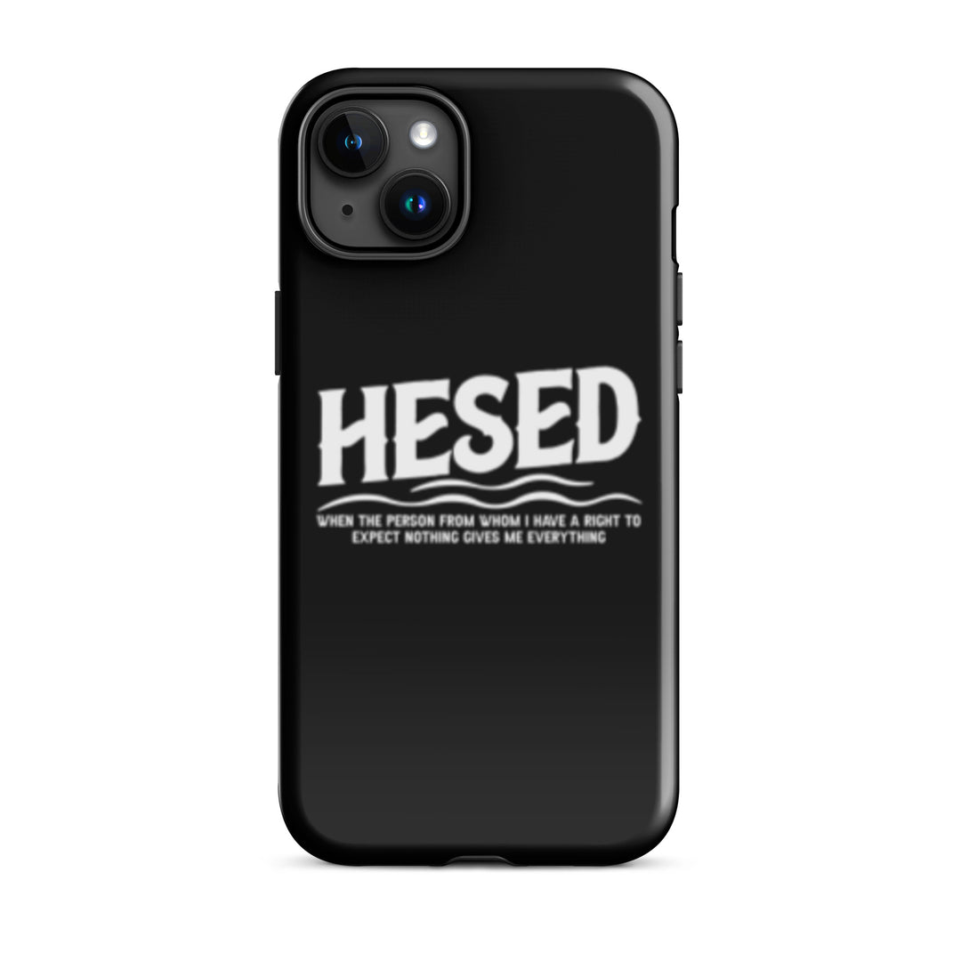 Christian Phone Case Hesed Everything Black for iPhone® iPhone® Phone Cases Glossy iPhone 15 Plus 