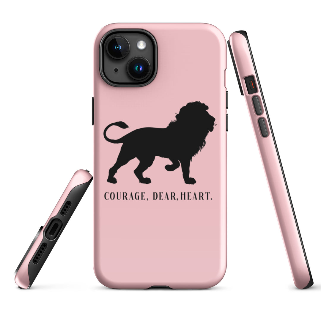 Christian Phone Case Courage Dear Heart Pink for iPhone® iPhone® Phone Cases   