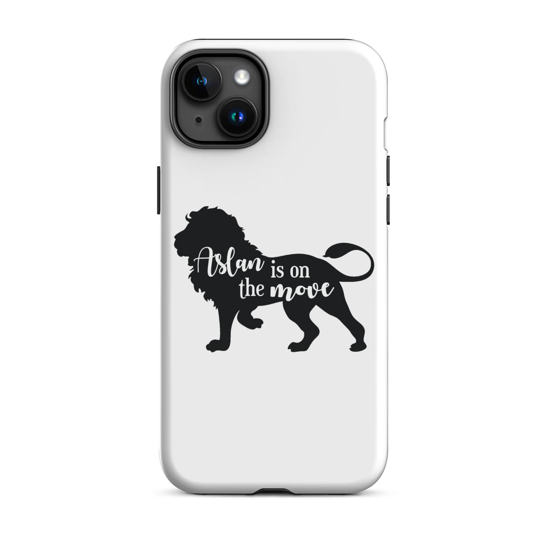 Christian Phone Case Aslan Is On The Move White for iPhone® iPhone® Phone Cases Glossy iPhone 15 Plus 