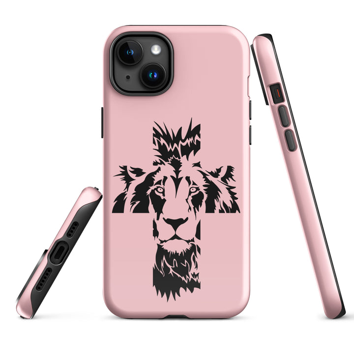 Christian Phone Case Aslan Cross Pink for iPhone® iPhone® Phone Cases   