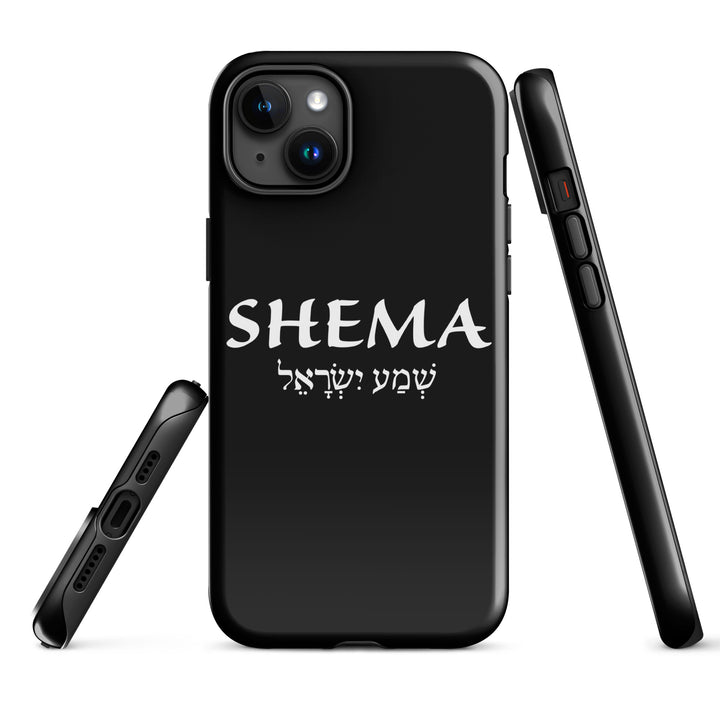 Christian Phone Case Shema Hebrew Black for iPhone® iPhone® Phone Cases   