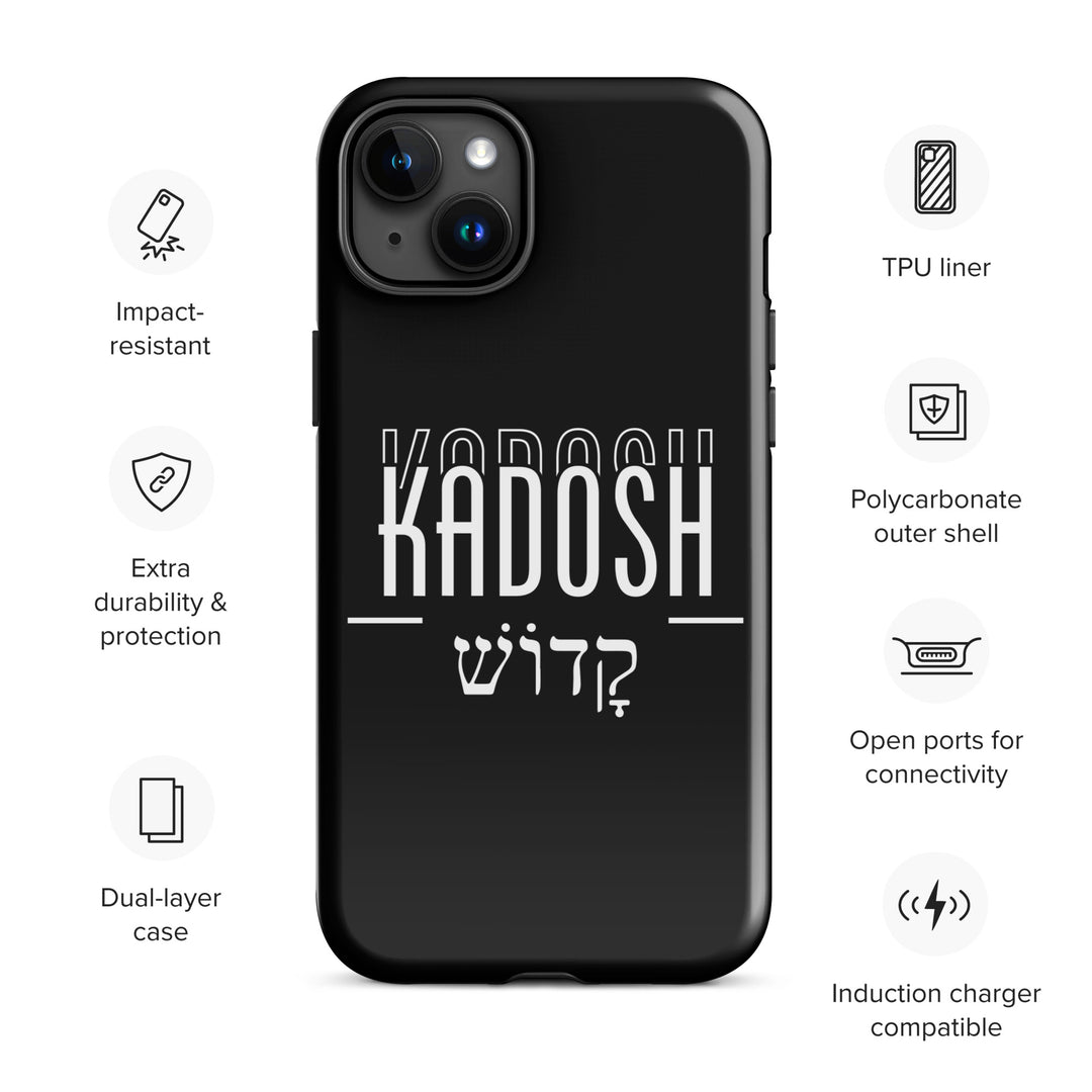 Christian Phone Case Kadosh Hebrew Black for iPhone® iPhone® Phone Cases   