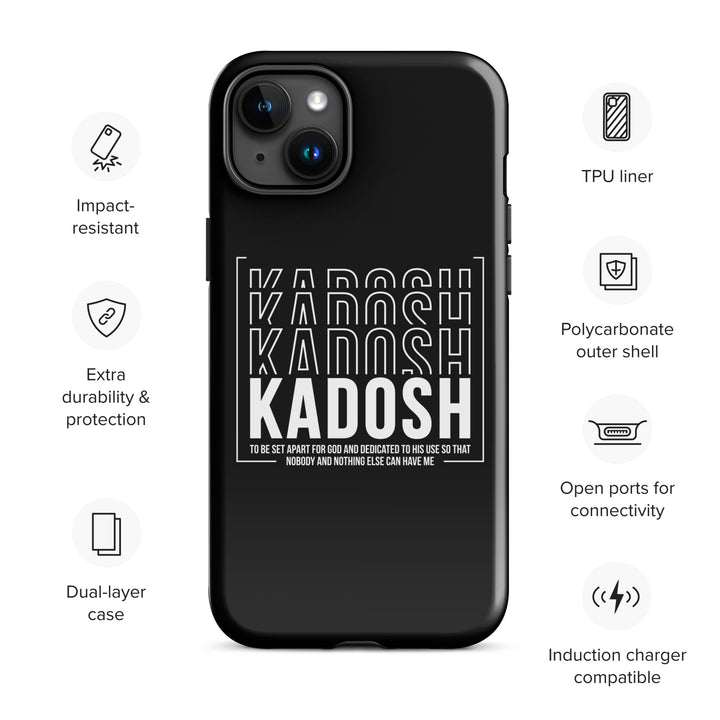 Christian Phone Case Kadosh Dedicated To His Use Black for iPhone® iPhone® Phone Cases   