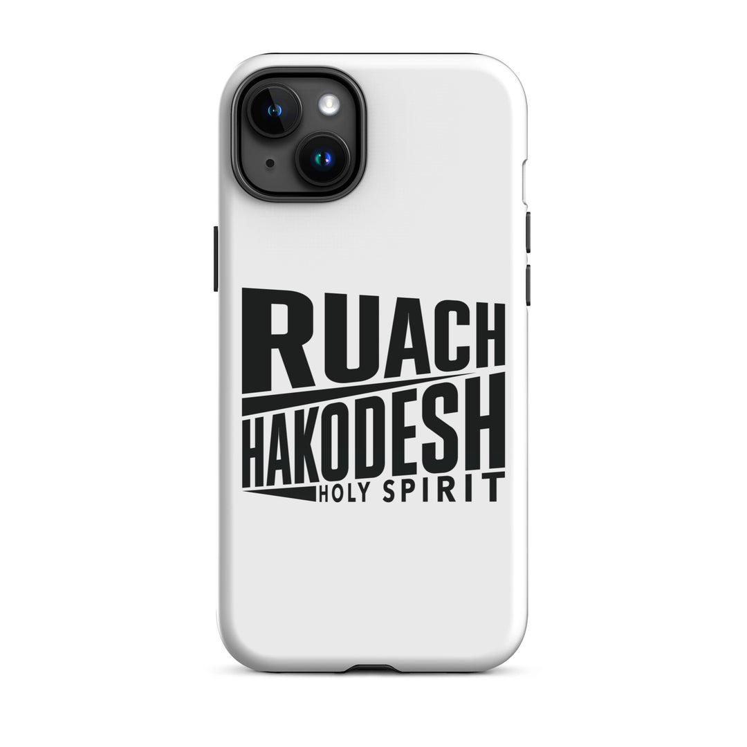 Christian Phone Case Ruach Hakodesh Holy Spirit White for iPhone® iPhone® Phone Cases Glossy iPhone 15 Plus 