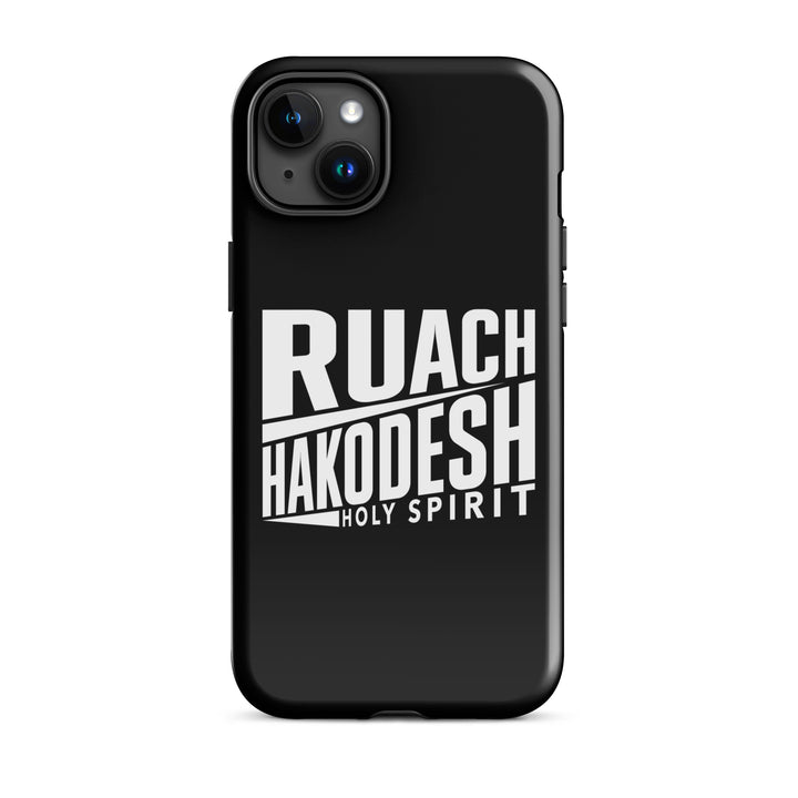 Christian Phone Case Ruach Hakodesh Holy Spirit Black for iPhone® iPhone® Phone Cases Glossy iPhone 15 Plus 