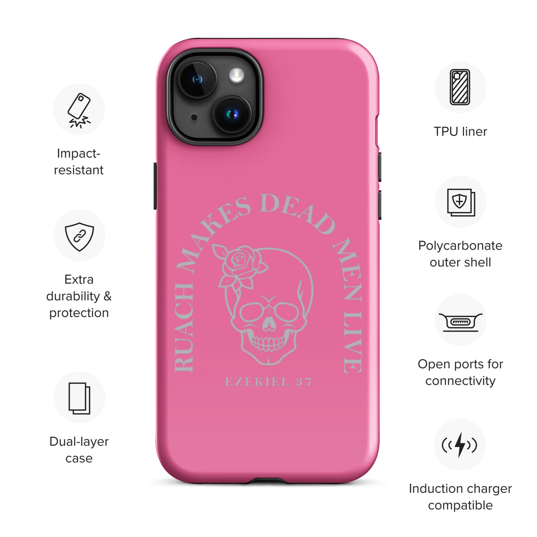 Christian Phone Case Ruach Makes Dead Men Live Pink for iPhone® iPhone® Phone Cases   