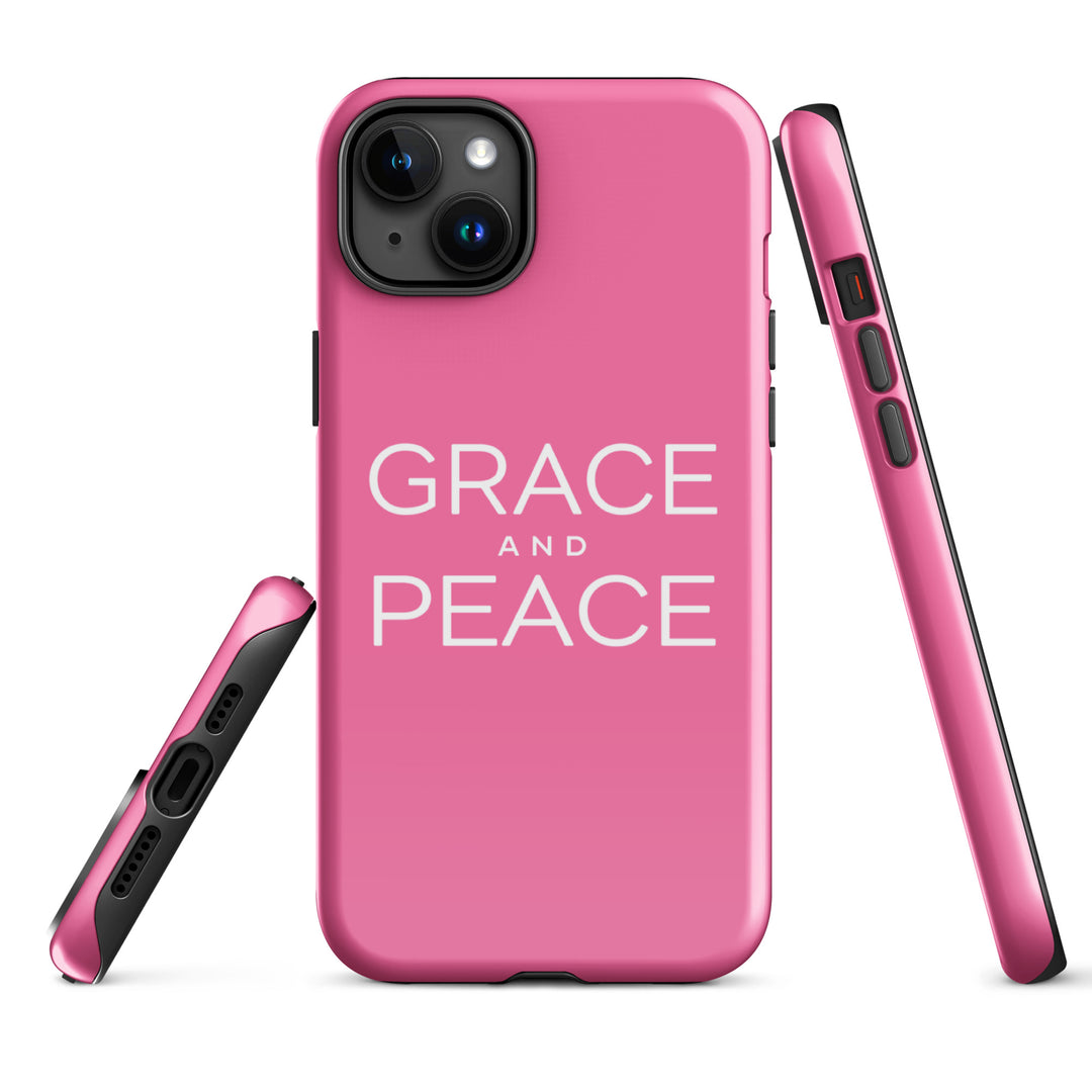 Christian Phone Case Grace and Peace Pink for iPhone® iPhone® Phone Cases   