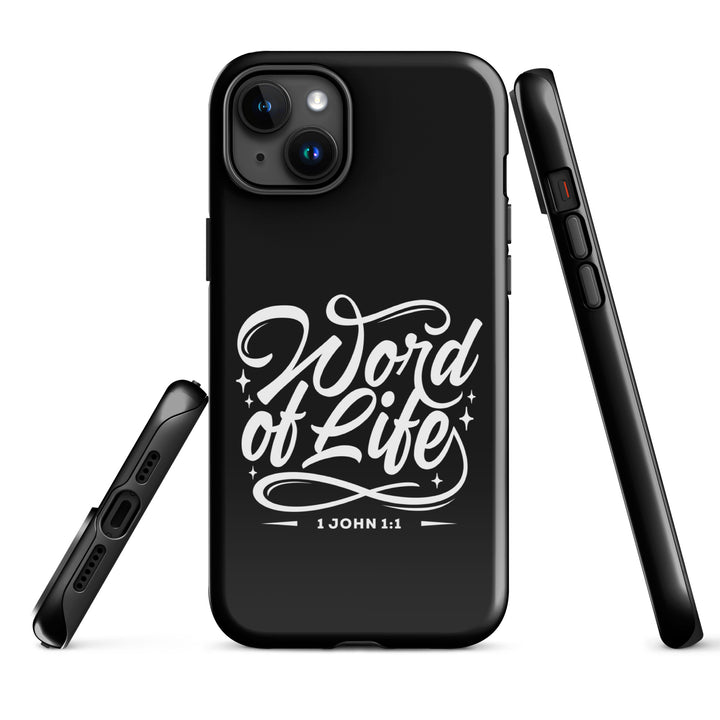 Christian Phone Case Word of Life Black for iPhone® iPhone® Phone Cases   