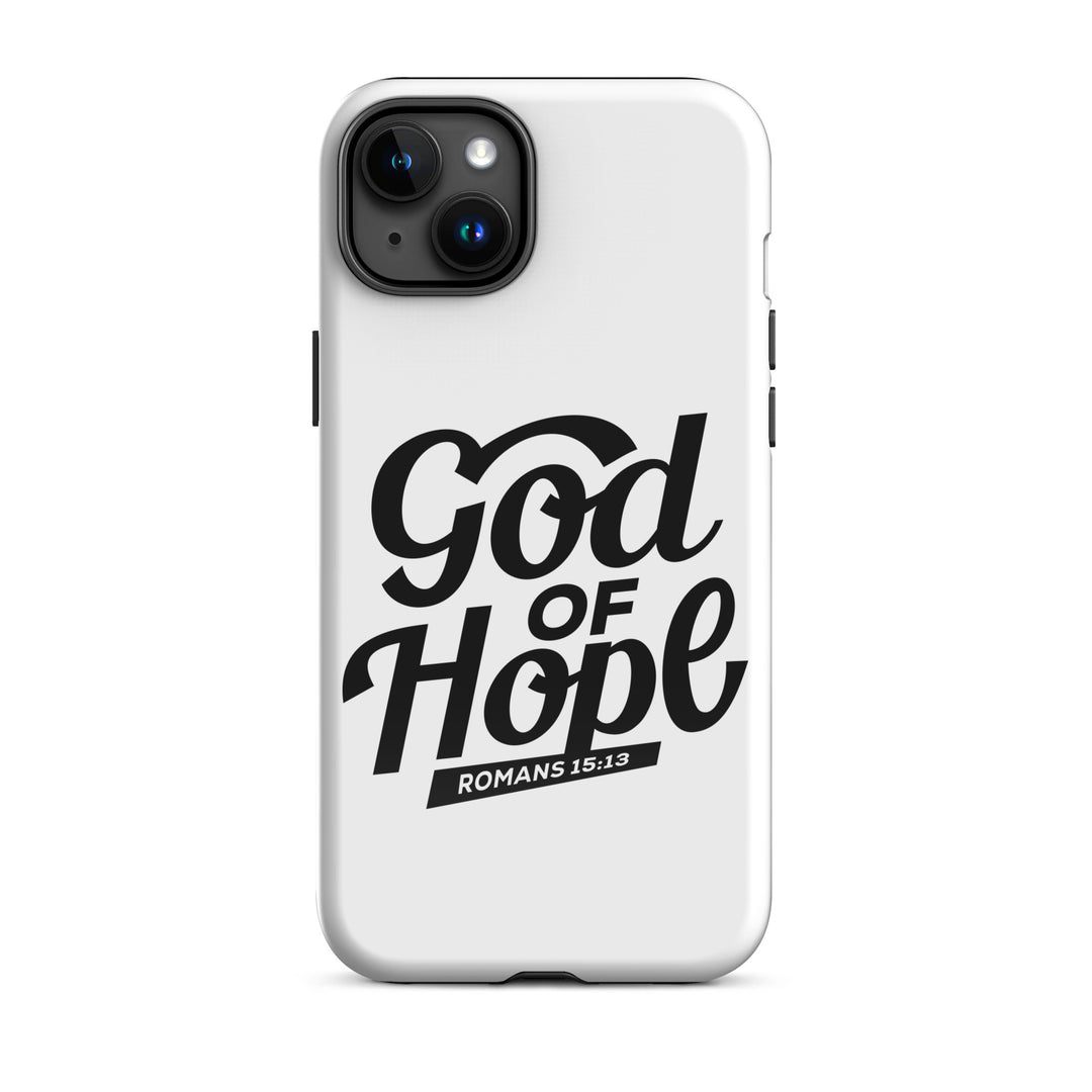 Christian Phone Case God of Hope White for iPhone® iPhone® Phone Cases Glossy iPhone 15 Plus 