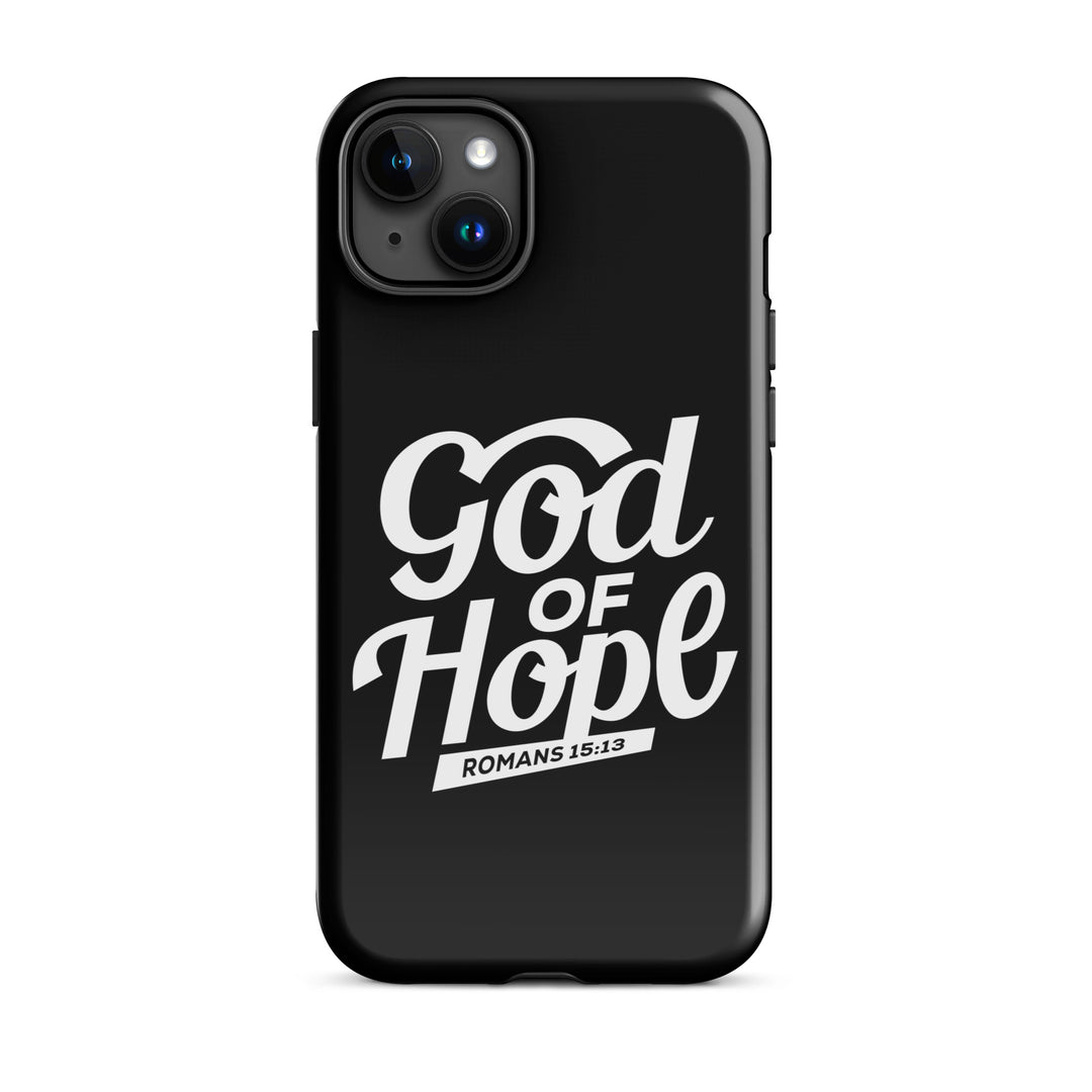 Christian Phone Case God of Hope Black for iPhone® iPhone® Phone Cases Glossy iPhone 15 Plus 