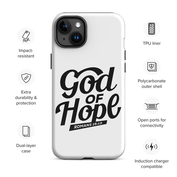 Christian Phone Case God of Hope White for iPhone® iPhone® Phone Cases   