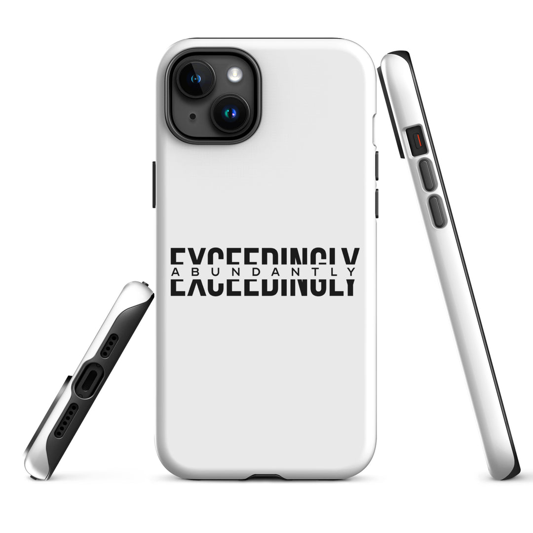 Christian Phone Case Exceedingly Abundantly White for iPhone® iPhone® Phone Cases   