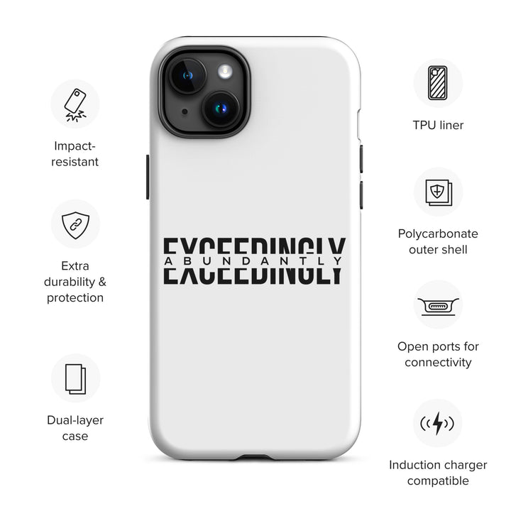 Christian Phone Case Exceedingly Abundantly White for iPhone® iPhone® Phone Cases   