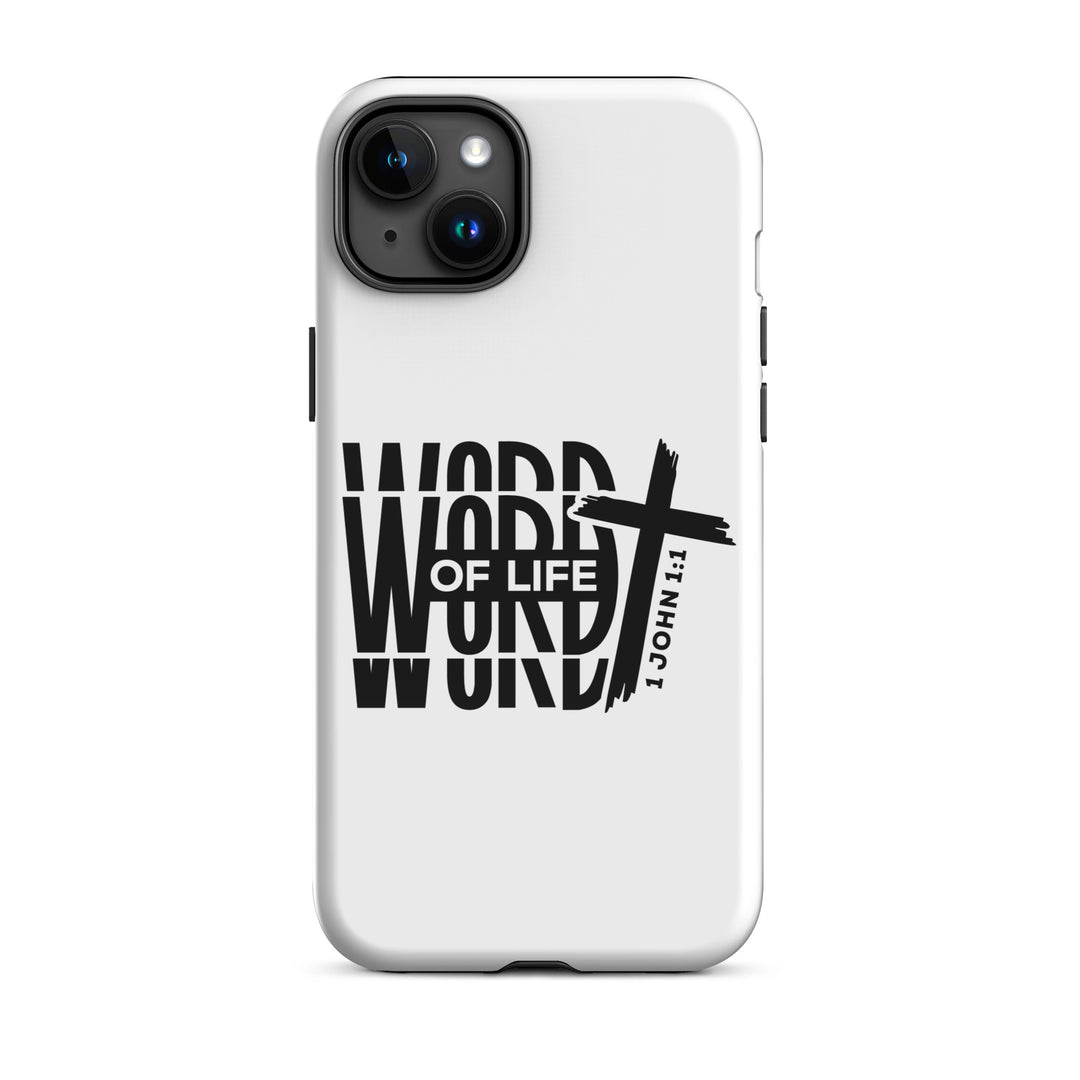 Christian Phone Case Word of Life White for iPhone® iPhone® Phone Cases Glossy iPhone 15 Plus 