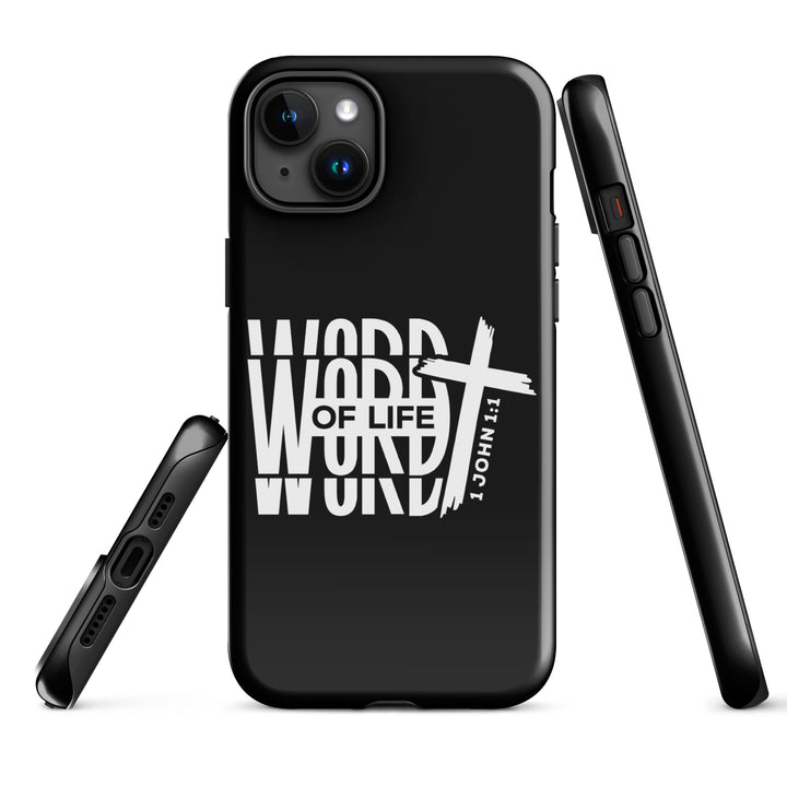 Christian Phone Case Word of Life Black for iPhone® iPhone® Phone Cases   