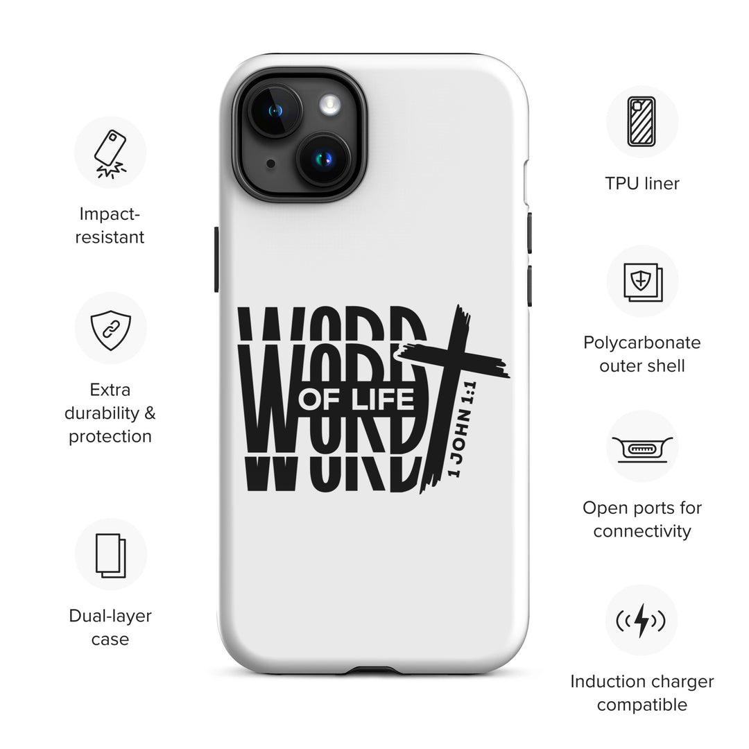 Christian Phone Case Word of Life White for iPhone® iPhone® Phone Cases   