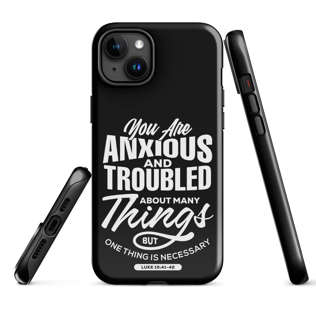 Christian Phone Case Anxious And Troubled Black for iPhone® iPhone® Phone Cases   