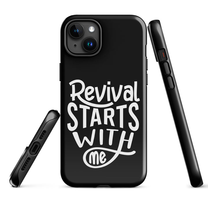 Christian Phone Case Revival Starts With Me Black for iPhone® iPhone® Phone Cases   