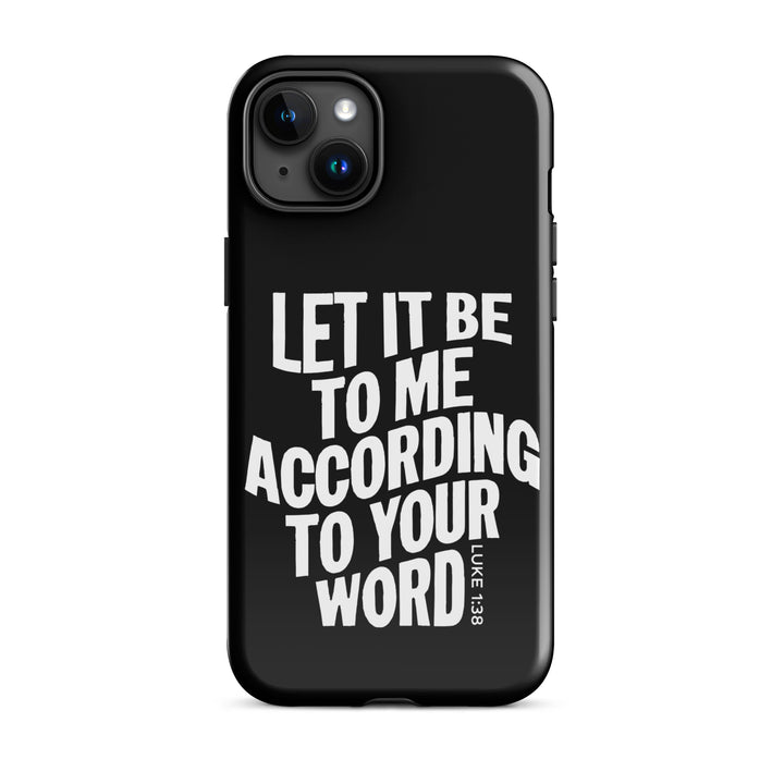 Christian Phone Case According To Your Word Black for iPhone® iPhone® Phone Cases   