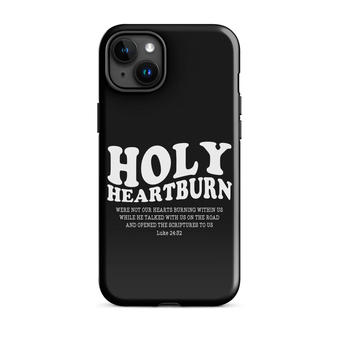 Christian Phone Case Holy Heartburn Black for iPhone® iPhone® Phone Cases Glossy iPhone 15 Plus 