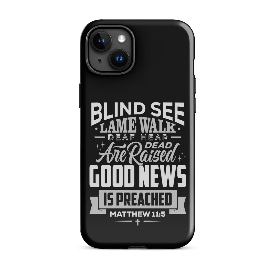 Christian Phone Case Go Tell John Black for iPhone® iPhone® Phone Cases Glossy iPhone 15 Plus 