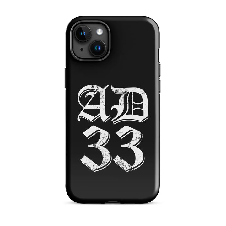 Christian Phone Case AD 33 Old English Black for iPhone® iPhone® Phone Cases Glossy iPhone 15 Plus 