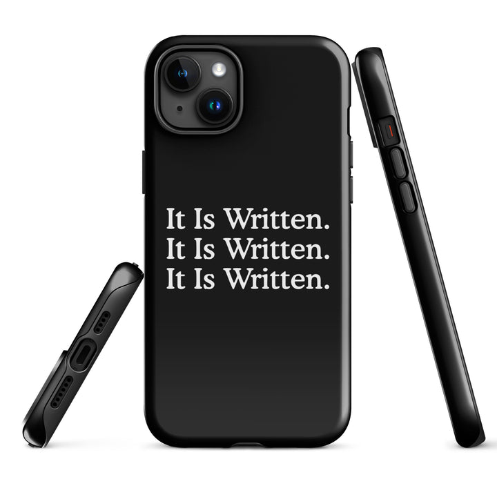 Christian Phone Case It Is Written Black for iPhone® iPhone® Phone Cases   