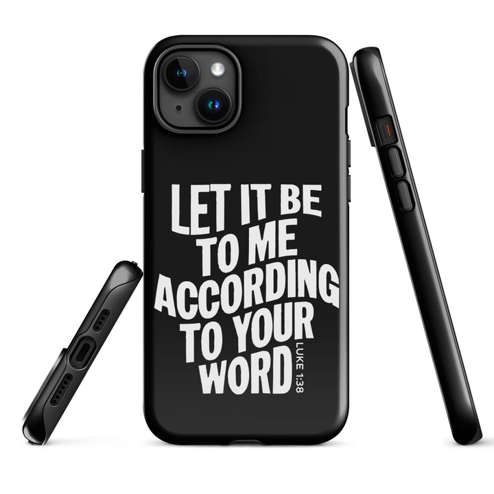 Christian Phone Case According To Your Word Black for iPhone® iPhone® Phone Cases   