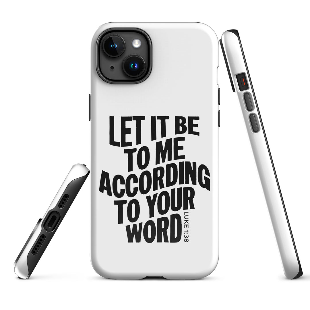 Christian Phone Case According To Your Word White for iPhone® iPhone® Phone Cases   