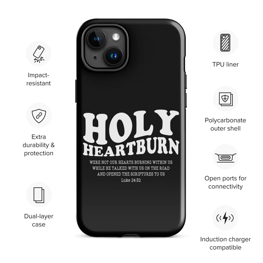 Christian Phone Case Holy Heartburn Black for iPhone® iPhone® Phone Cases   