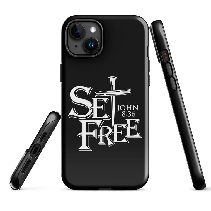 Christian Phone Case Set Free Black for iPhone® iPhone® Phone Cases   