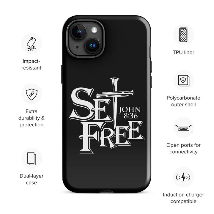 Christian Phone Case Set Free Black for iPhone® iPhone® Phone Cases   