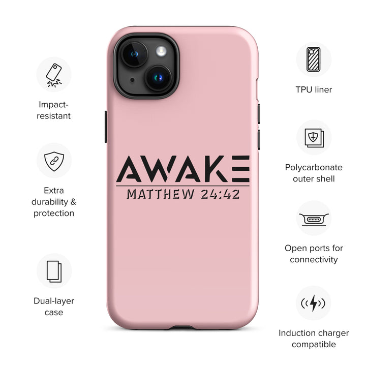 Christian Phone Case Awake Pink for iPhone® iPhone® Phone Cases   