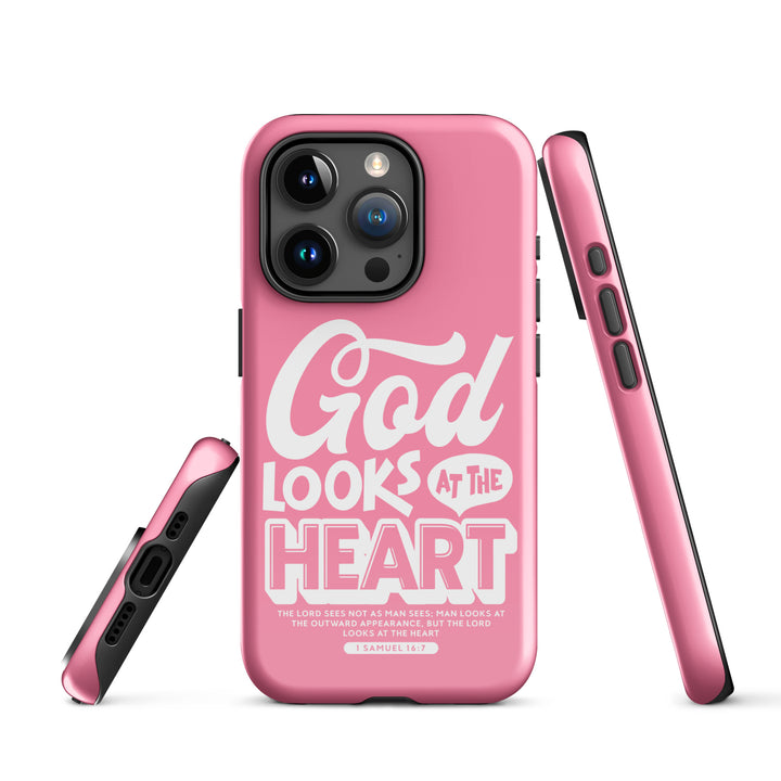 Christian Phone Case God Looks At Heart for iPhone® iPhone® Phone Cases   