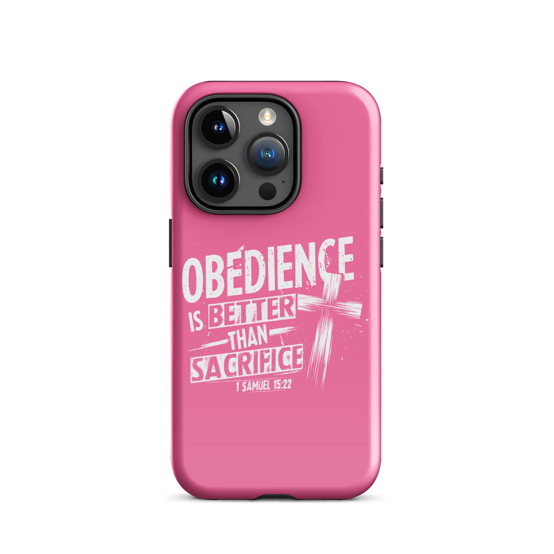 Christian Phone Case Obedience IS Better for iPhone® iPhone® Phone Cases Glossy iPhone 15 Pro 