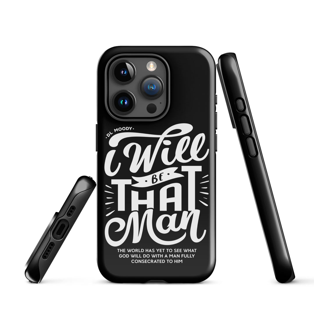 Christian Phone Case I Will Be That Man Black for iPhone® iPhone® Phone Cases   