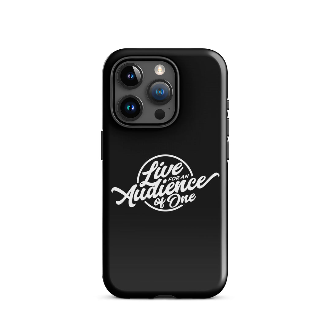 Christian Phone Case Audience of One Black for iPhone® iPhone® Phone Cases Glossy iPhone 15 Pro 