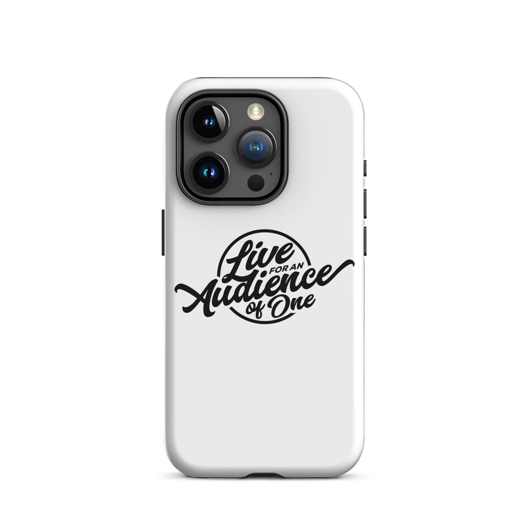 Christian Phone Case Audience of One White for iPhone® iPhone® Phone Cases Glossy iPhone 15 Pro 