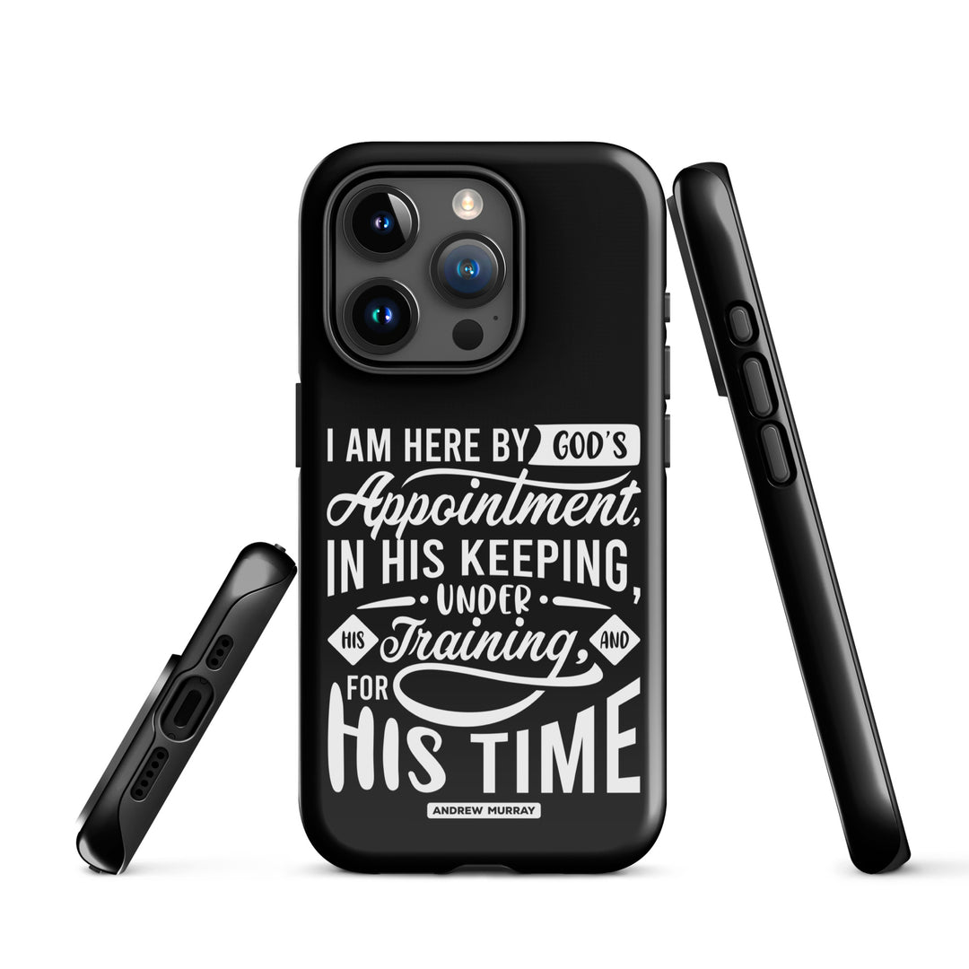 Christian Phone Case His Time Black for iPhone® iPhone® Phone Cases   