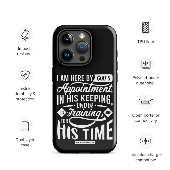 Christian Phone Case His Time Black for iPhone® iPhone® Phone Cases   