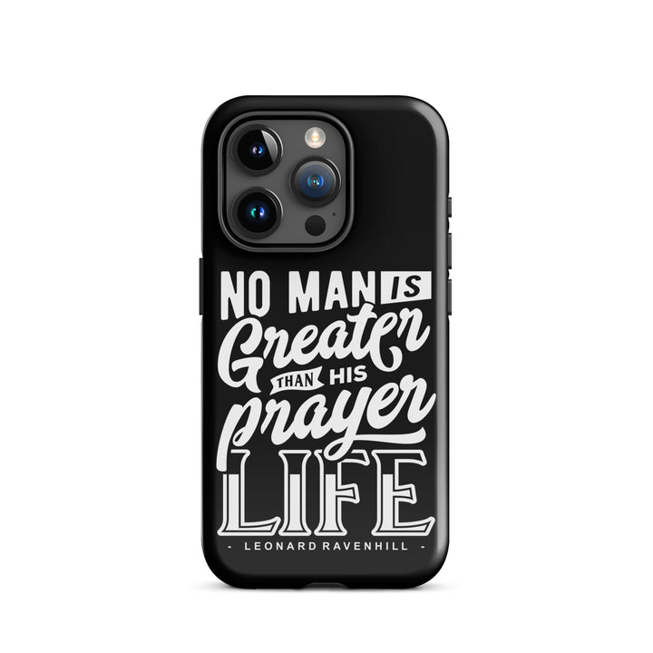 Christian Phone Case Prayer Life Black for iPhone® iPhone® Phone Cases Glossy iPhone 15 Pro 