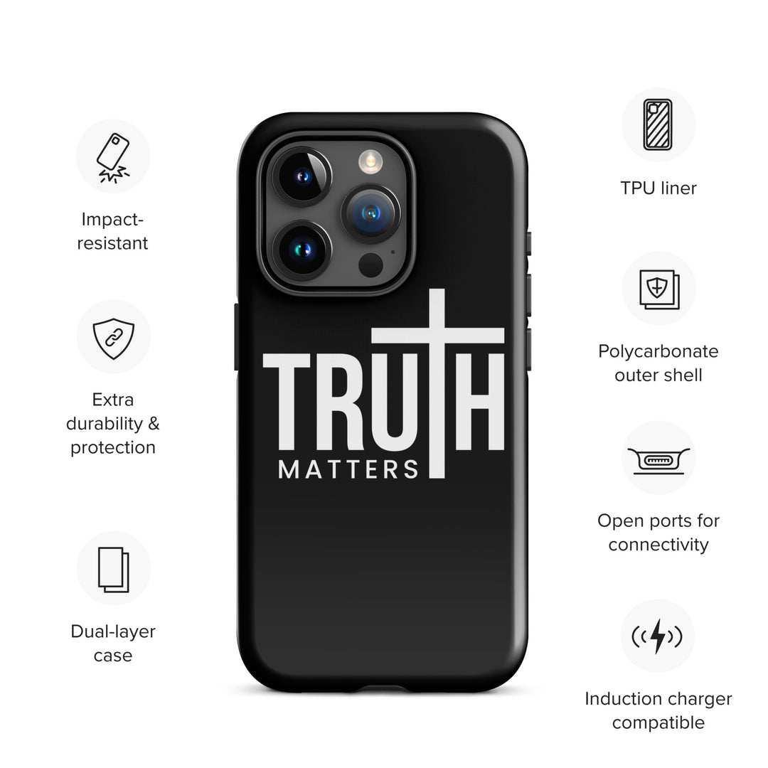 Christian Phone Case Truth Matters Black for iPhone® iPhone® Phone Cases   